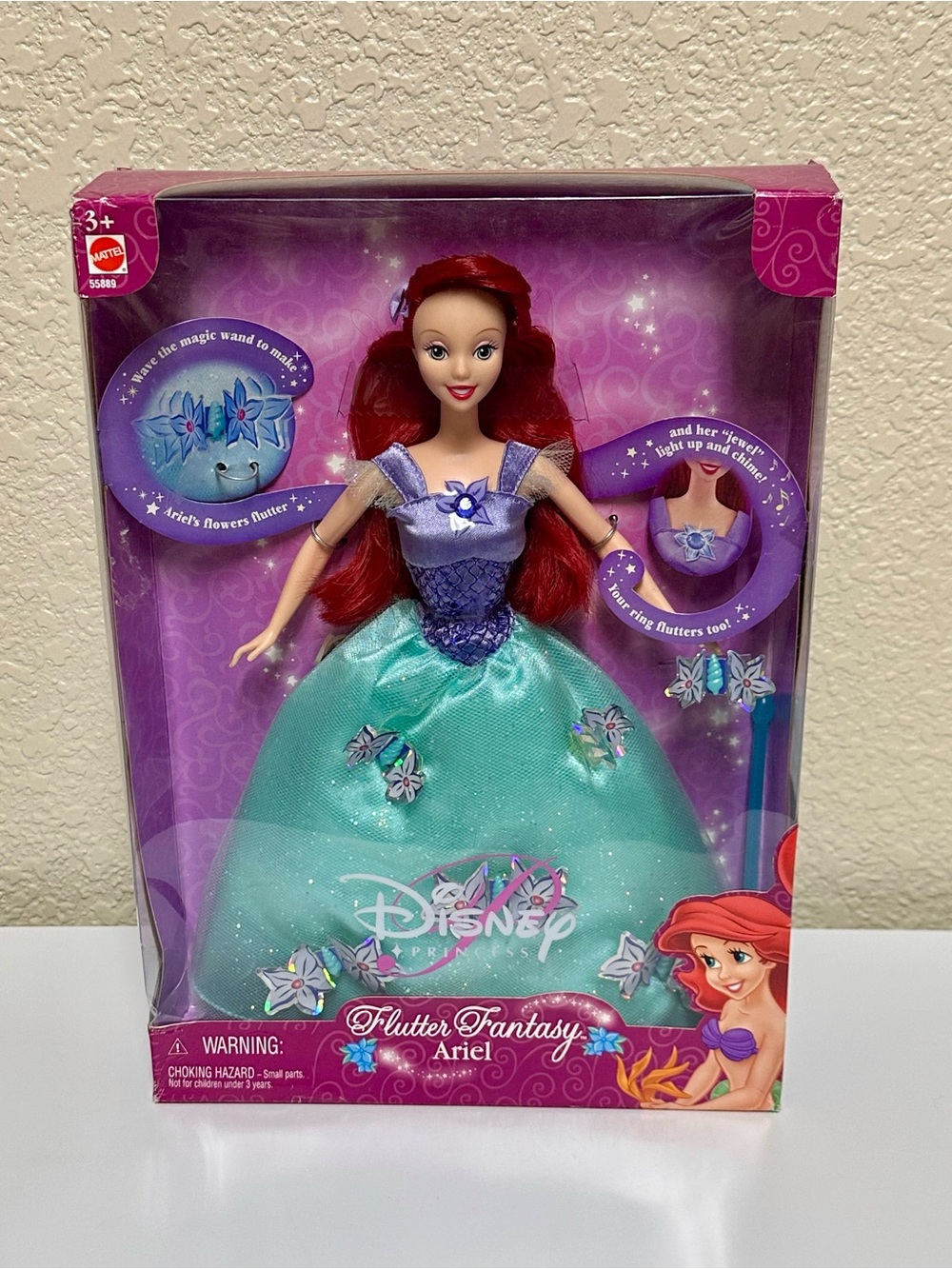 NEW Vintage Disney Princess Barbie Doll Flutter Fantasy Ariel Little Mermaid